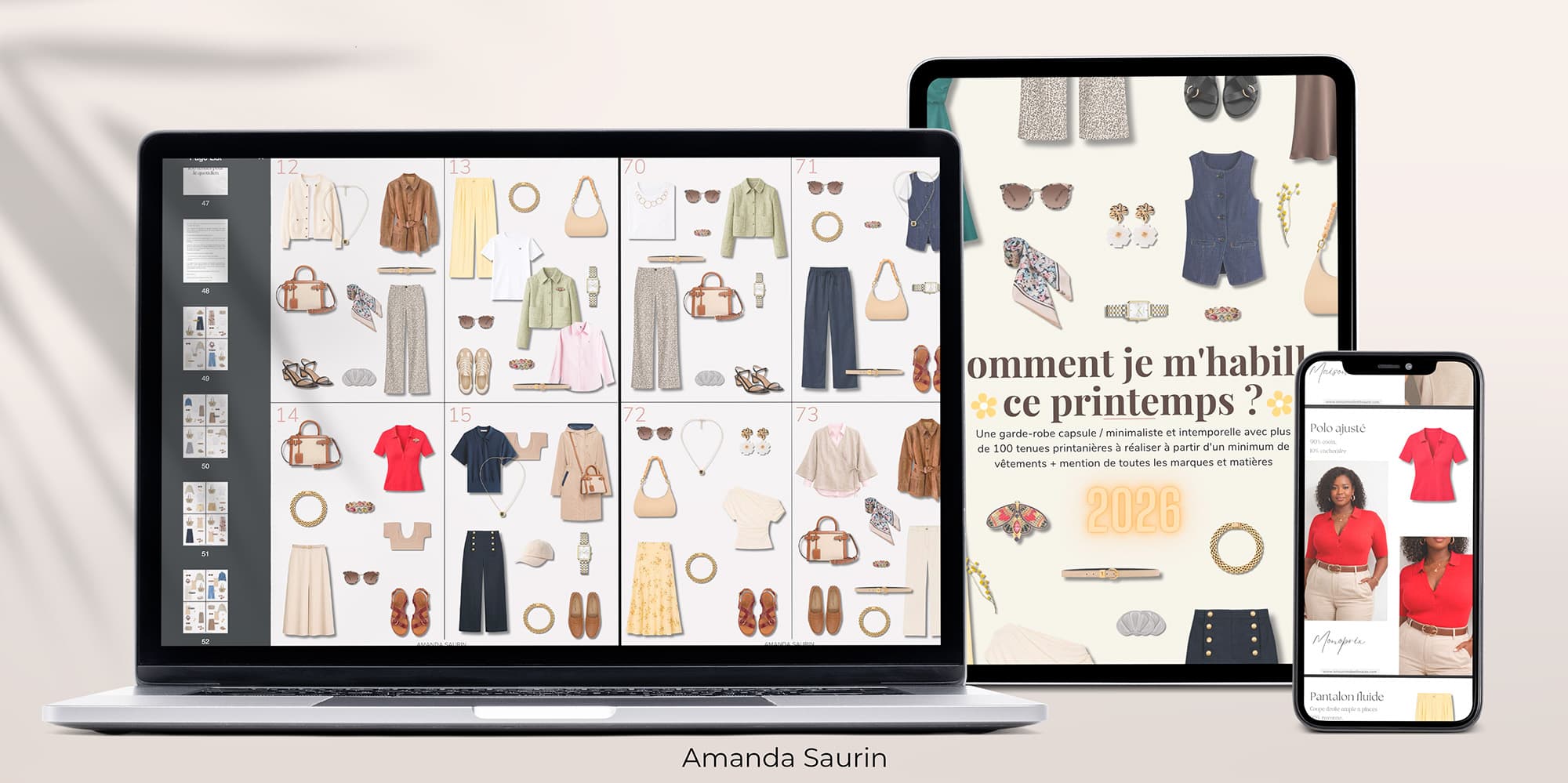 Dernière page du guide garde-robe capsule printemps 2026 Image